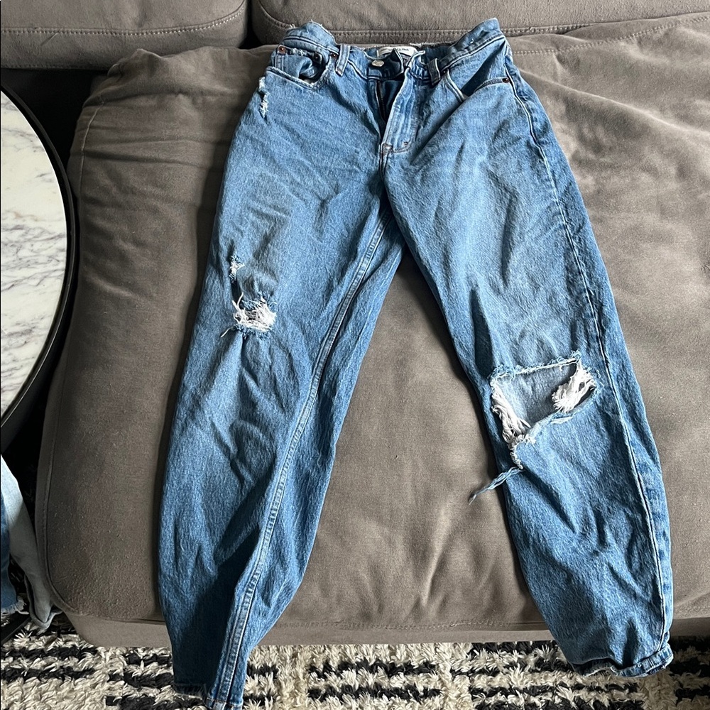 Abercrombie & Fitch Light Blue High Rise Jeans
